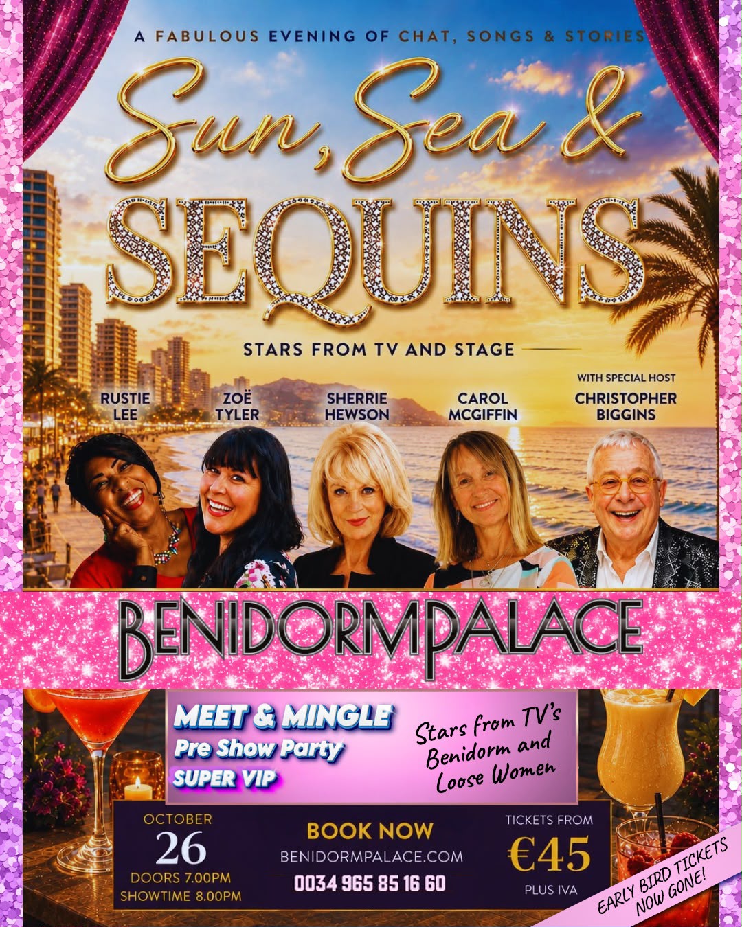 Sun Sea Sequines live Benidorm Palace